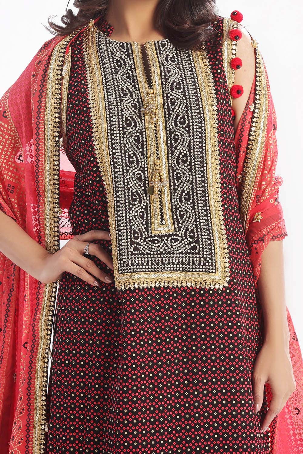 Gul Ahmed | Chunri Lawn 25 | BM-52017 - by - Libasekhas UK - Registered Vendor of : Gul Ahmed - 100% Original Designer Dresss