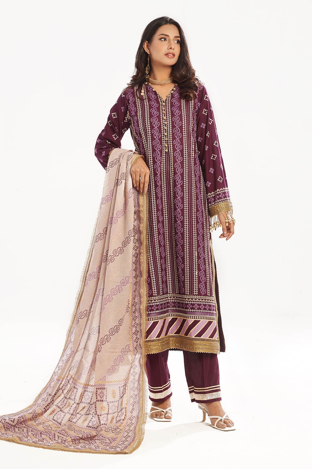Gul Ahmed | Chunri Lawn 25 | CL-52413 - by - Libasekhas UK - Registered Vendor of : Gul Ahmed - 100% Original Designer Dresss