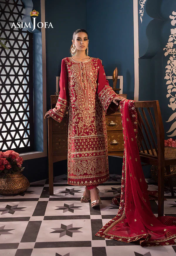 Asim Jofa | Fasana e Ishq Eid Luxury Lawn | AJFI-10 - by - Libasekhas UK - Registered Vendor of : Asim Jofa - 100% Original Designer Dresss
