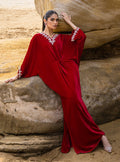 Zainab Chottani | The Kaftan Edit | Capri Red - by Libasekhas UK - Registered Vendor of : Zainab Chottani - 100% Original Designer Dress