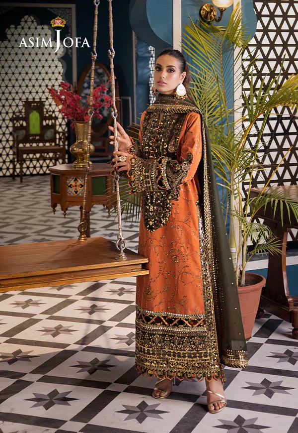 Asim Jofa | Fasana e Ishq Eid Luxury Lawn | AJFI-24 - by - Libasekhas UK - Registered Vendor of : Asim Jofa - 100% Original Designer Dresss