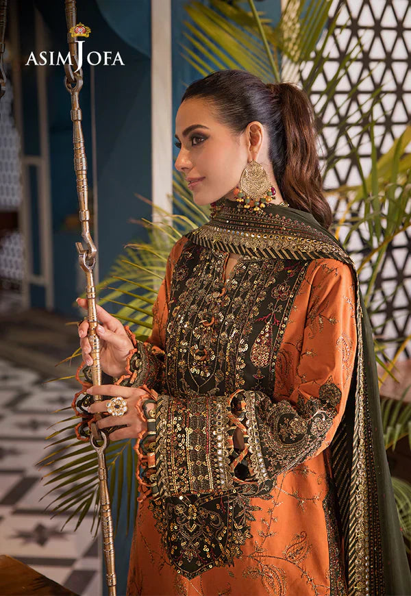 Asim Jofa | Fasana e Ishq Eid Luxury Lawn | AJFI-24 - by - Libasekhas UK - Registered Vendor of : Asim Jofa - 100% Original Designer Dresss