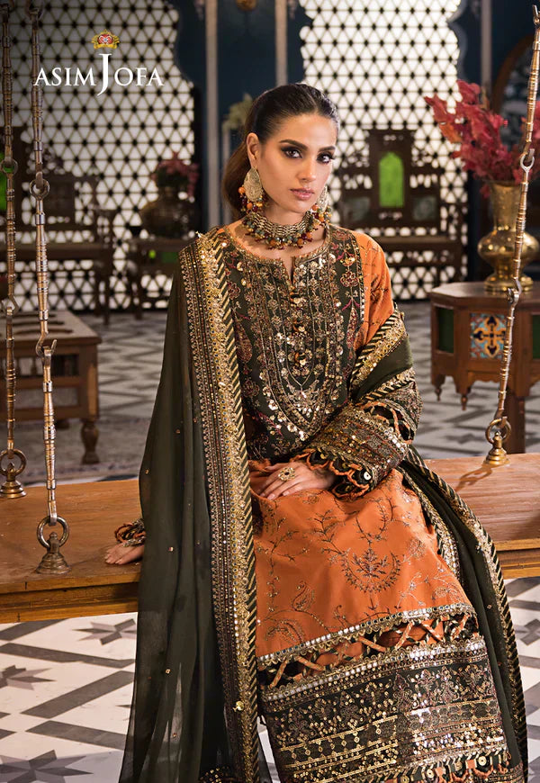 Asim Jofa | Fasana e Ishq Eid Luxury Lawn | AJFI-24 - by - Libasekhas UK - Registered Vendor of : Asim Jofa - 100% Original Designer Dresss
