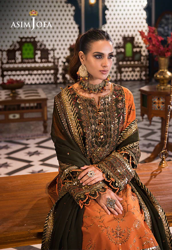 Asim Jofa | Fasana e Ishq Eid Luxury Lawn | AJFI-24 - by - Libasekhas UK - Registered Vendor of : Asim Jofa - 100% Original Designer Dresss