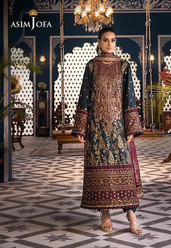 Asim Jofa | Fasana e Ishq Eid Luxury Lawn | AJFI-01 - by - Libasekhas UK - Registered Vendor of : Asim Jofa - 100% Original Designer Dresss