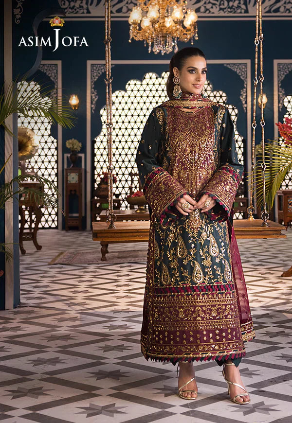 Asim Jofa | Fasana e Ishq Eid Luxury Lawn | AJFI-01 - by - Libasekhas UK - Registered Vendor of : Asim Jofa - 100% Original Designer Dresss