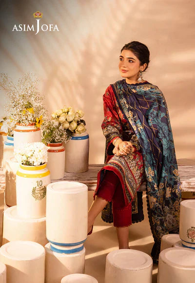 Asim Jofa | Prints Essentials | AJUB-02 - by - Libasekhas UK - Registered Vendor of : Asim Jofa - 100% Original Designer Dresss