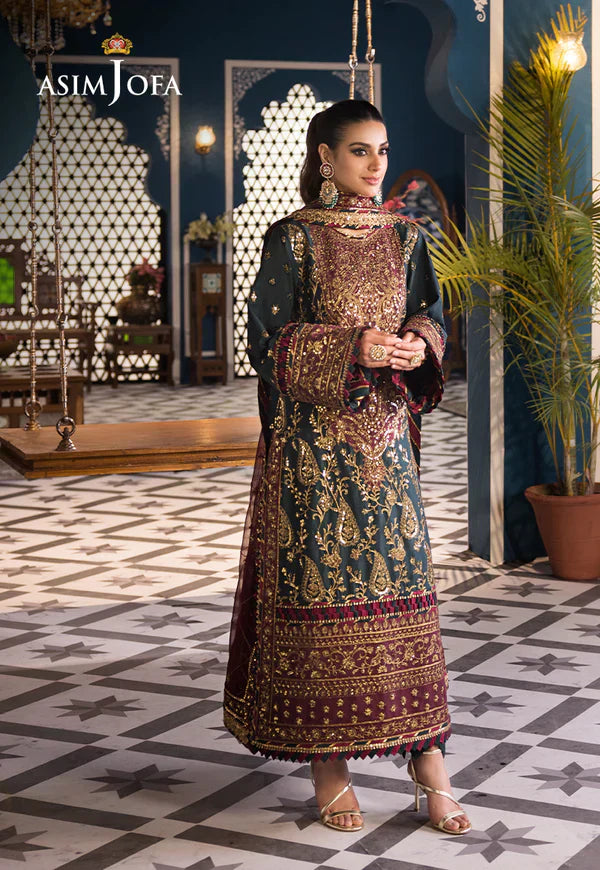 Asim Jofa | Fasana e Ishq Eid Luxury Lawn | AJFI-01 - by - Libasekhas UK - Registered Vendor of : Asim Jofa - 100% Original Designer Dresss