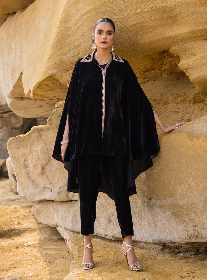 Zainab Chottani | The Kaftan Edit | Black Plum - by Libasekhas UK - Registered Vendor of : Zainab Chottani - 100% Original Designer Dress