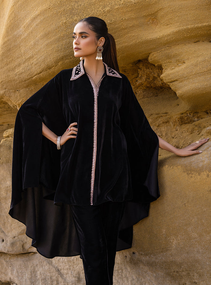 Zainab Chottani | The Kaftan Edit | Black Plum - by Libasekhas UK - Registered Vendor of : Zainab Chottani - 100% Original Designer Dress