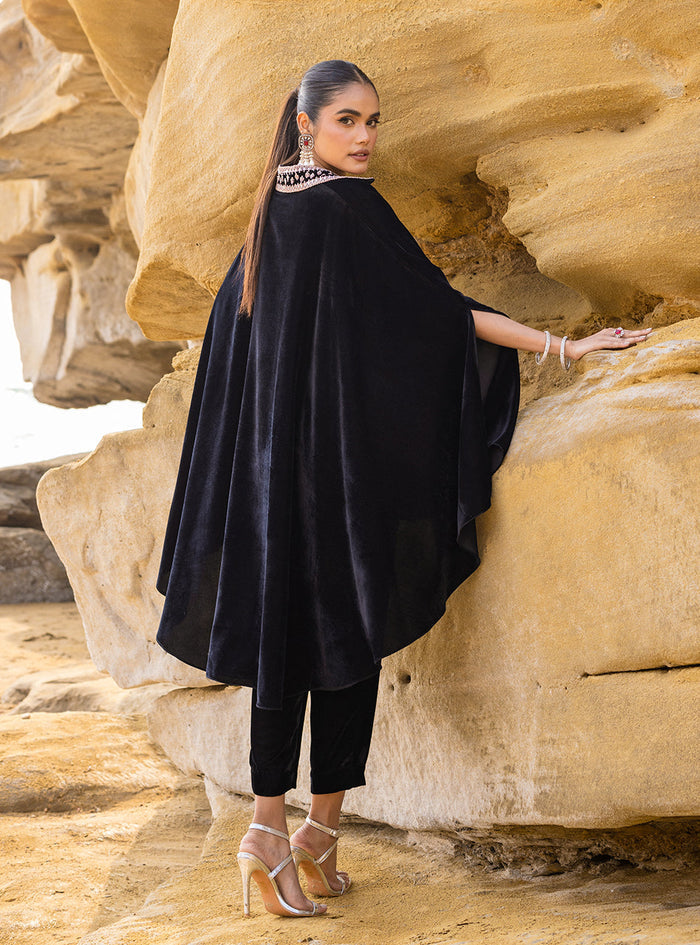 Zainab Chottani | The Kaftan Edit | Black Plum - by Libasekhas UK - Registered Vendor of : Zainab Chottani - 100% Original Designer Dress