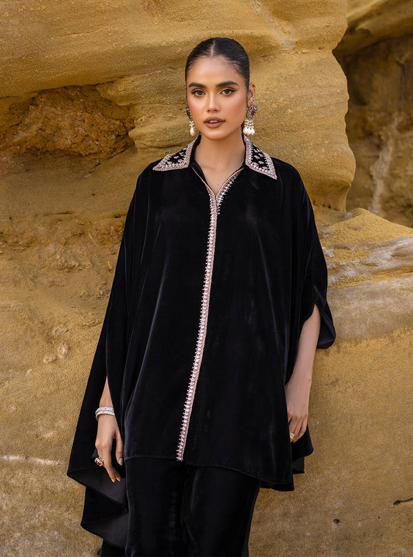Zainab Chottani | The Kaftan Edit | Black Plum - by Libasekhas UK - Registered Vendor of : Zainab Chottani - 100% Original Designer Dress