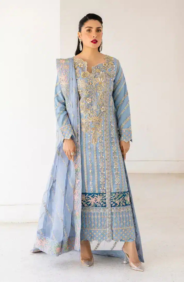 Emaan Adeel | Zimal Luxury Formals 23 | ZM 03 ARZISH - by - Libasekhas UK - Registered Vendor of : Emaan Adeel - 100% Original Designer Dresss