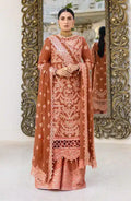 Emaan Adeel | Zimal Luxury Formals 23 | ZM 09 GULAAL - by - Libasekhas UK - Registered Vendor of : Emaan Adeel - 100% Original Designer Dresss
