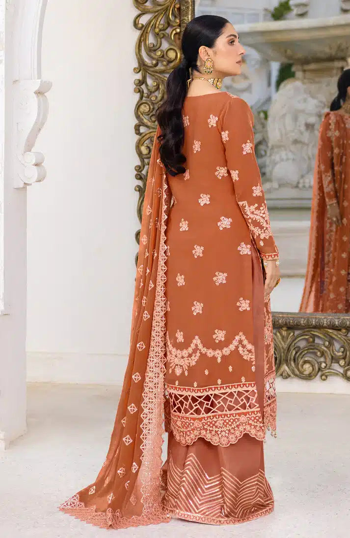 Emaan Adeel | Zimal Luxury Formals 23 | ZM 09 GULAAL - by - Libasekhas UK - Registered Vendor of : Emaan Adeel - 100% Original Designer Dresss