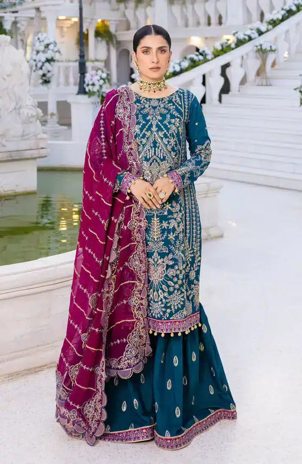 Emaan Adeel | Zimal Luxury Formals 23 | ZM 06 RUMESAH - by - Libasekhas UK - Registered Vendor of : Emaan Adeel - 100% Original Designer Dresss