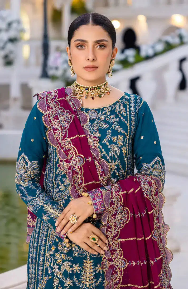 Emaan Adeel | Zimal Luxury Formals 23 | ZM 06 RUMESAH - by - Libasekhas UK - Registered Vendor of : Emaan Adeel - 100% Original Designer Dresss