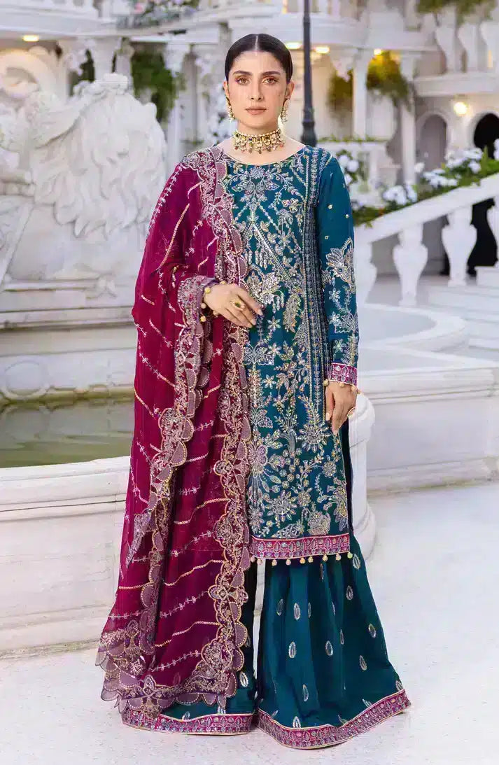 Emaan Adeel | Zimal Luxury Formals 23 | ZM 06 RUMESAH - by - Libasekhas UK - Registered Vendor of : Emaan Adeel - 100% Original Designer Dresss