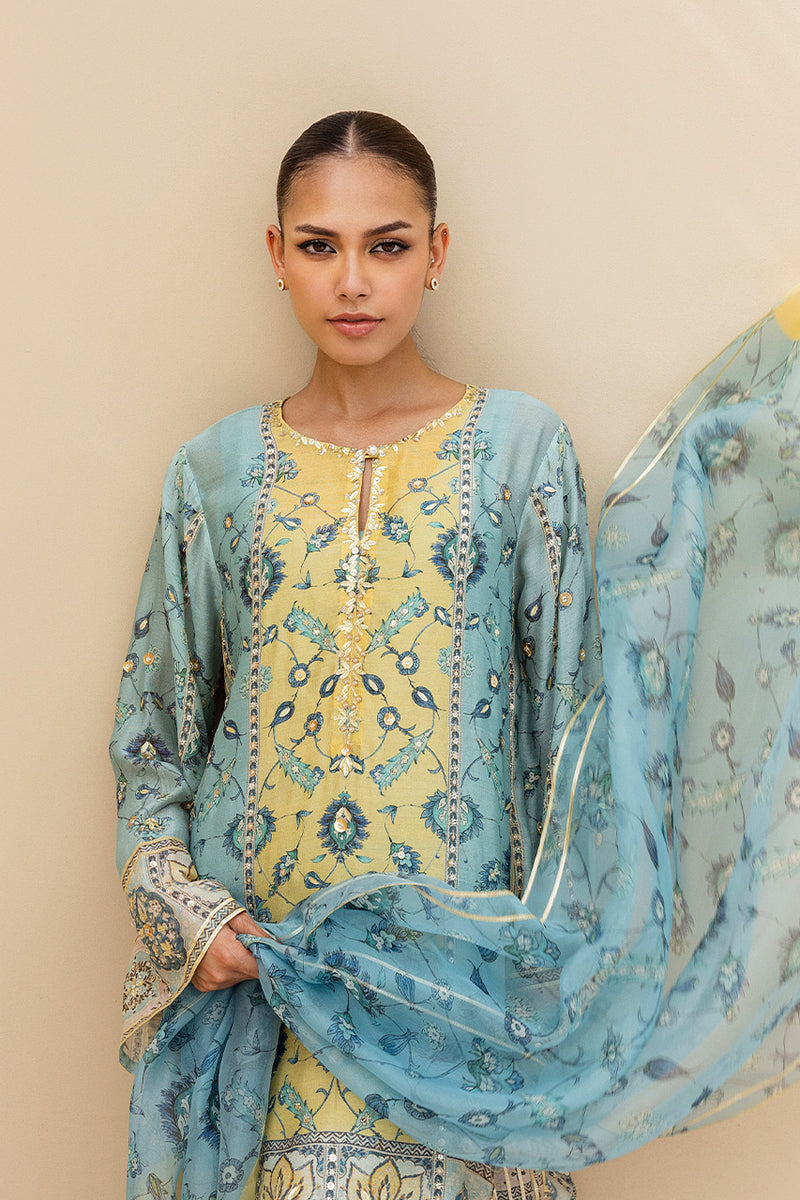 Sania Maskatiya | Mirra Luxury Pret 25 | Aiva (B) - by Libasekhas UK - Registered Vendor of : Sania Maskatiya - 100% Original Designer Dress