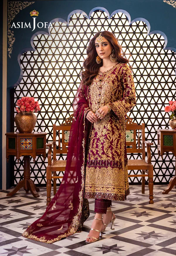 Asim Jofa | Fasana e Ishq Eid Luxury Lawn | AJFI-03 - by - Libasekhas UK - Registered Vendor of : Asim Jofa - 100% Original Designer Dresss