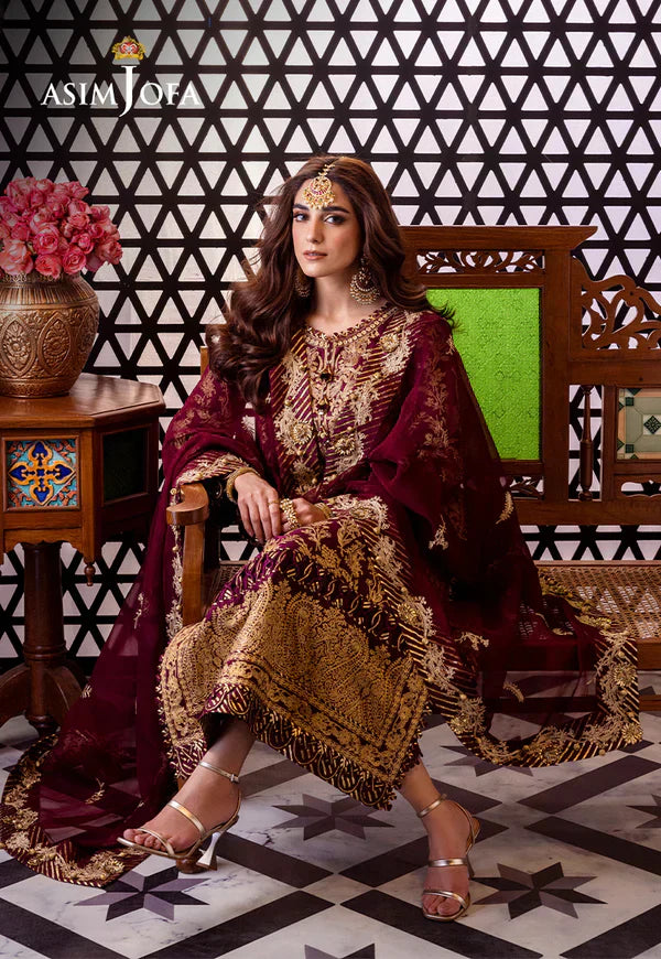 Asim Jofa | Fasana e Ishq Eid Luxury Lawn | AJFI-03 - by - Libasekhas UK - Registered Vendor of : Asim Jofa - 100% Original Designer Dresss
