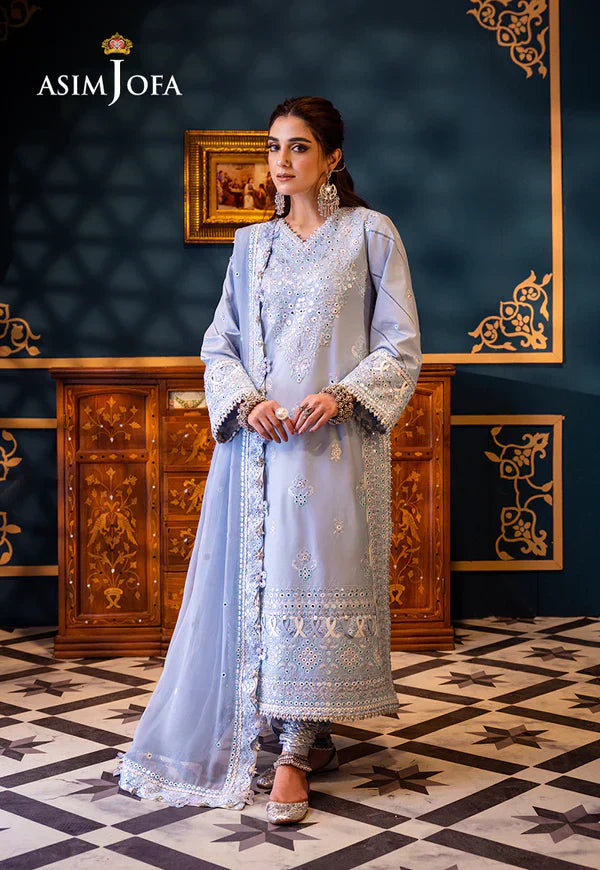 Asim Jofa | Fasana e Ishq Eid Luxury Lawn |AJFI-12 - by - Libasekhas UK - Registered Vendor of : Asim Jofa - 100% Original Designer Dresss