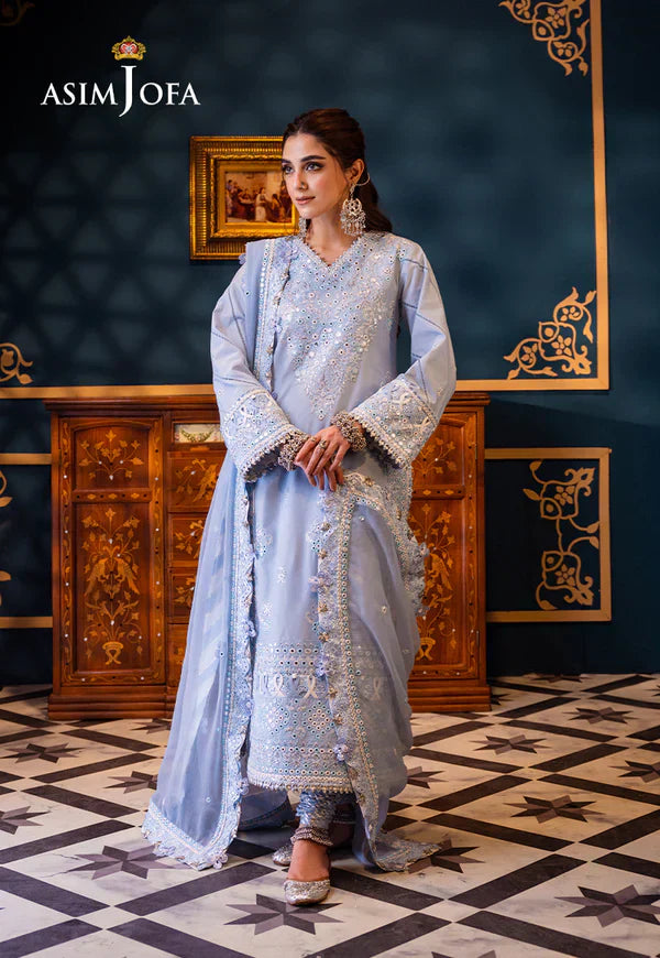 Asim Jofa | Fasana e Ishq Eid Luxury Lawn |AJFI-12 - by - Libasekhas UK - Registered Vendor of : Asim Jofa - 100% Original Designer Dresss