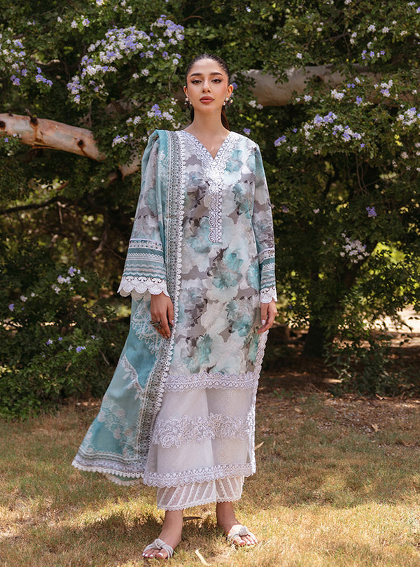 Zainab Chottani | Tahra Lawn 24 | ZINNIA - D 3B - by - Libasekhas UK - Registered Vendor of : Zainab Chottani - 100% Original Designer Dresss