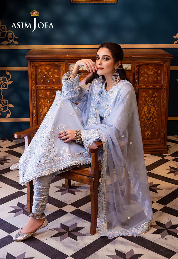 Asim Jofa | Fasana e Ishq Eid Luxury Lawn |AJFI-12 - by - Libasekhas UK - Registered Vendor of : Asim Jofa - 100% Original Designer Dresss
