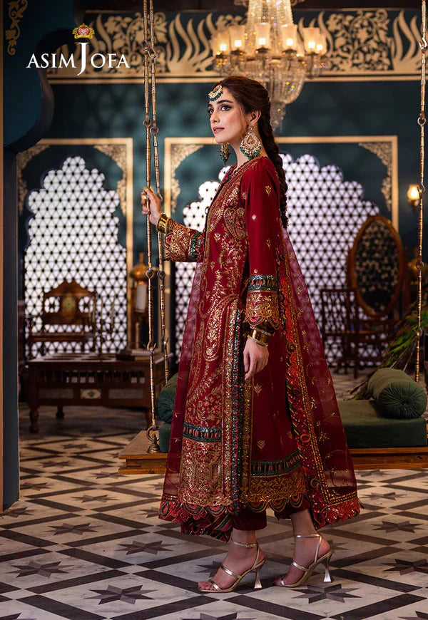 Asim Jofa | Fasana e Ishq Eid Luxury Lawn | AJFI-21 - by - Libasekhas UK - Registered Vendor of : Asim Jofa - 100% Original Designer Dresss