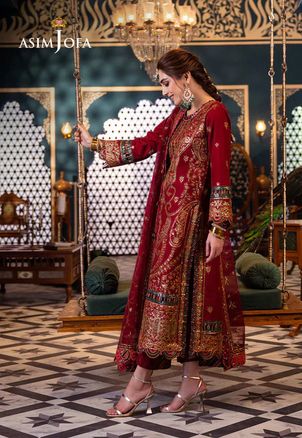 Asim Jofa | Fasana e Ishq Eid Luxury Lawn | AJFI-21 - by - Libasekhas UK - Registered Vendor of : Asim Jofa - 100% Original Designer Dresss