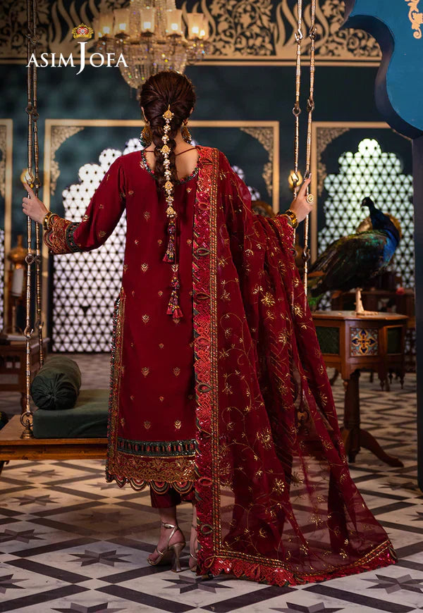 Asim Jofa | Fasana e Ishq Eid Luxury Lawn | AJFI-21 - by - Libasekhas UK - Registered Vendor of : Asim Jofa - 100% Original Designer Dresss