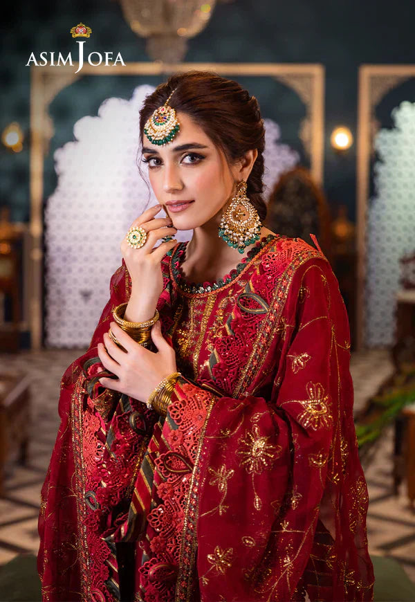 Asim Jofa | Fasana e Ishq Eid Luxury Lawn | AJFI-21 - by - Libasekhas UK - Registered Vendor of : Asim Jofa - 100% Original Designer Dresss