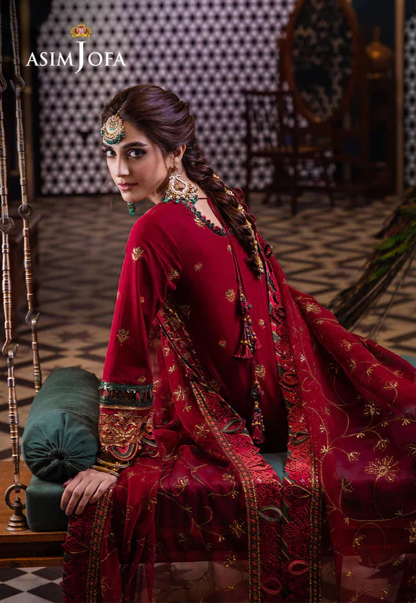 Asim Jofa | Fasana e Ishq Eid Luxury Lawn | AJFI-21 - by - Libasekhas UK - Registered Vendor of : Asim Jofa - 100% Original Designer Dresss