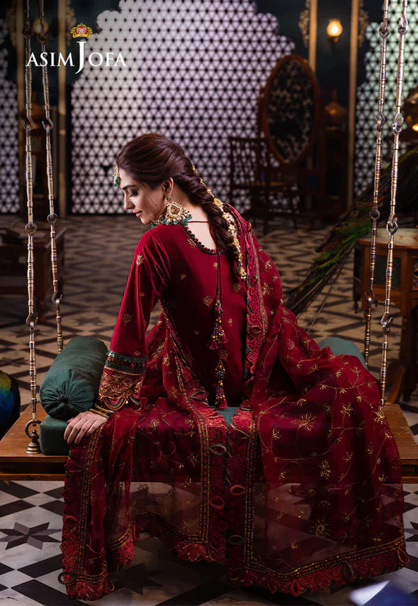 Asim Jofa | Fasana e Ishq Eid Luxury Lawn | AJFI-21 - by - Libasekhas UK - Registered Vendor of : Asim Jofa - 100% Original Designer Dresss