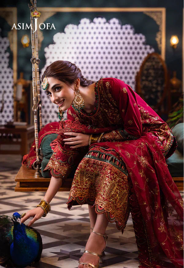 Asim Jofa | Fasana e Ishq Eid Luxury Lawn | AJFI-21 - by - Libasekhas UK - Registered Vendor of : Asim Jofa - 100% Original Designer Dresss