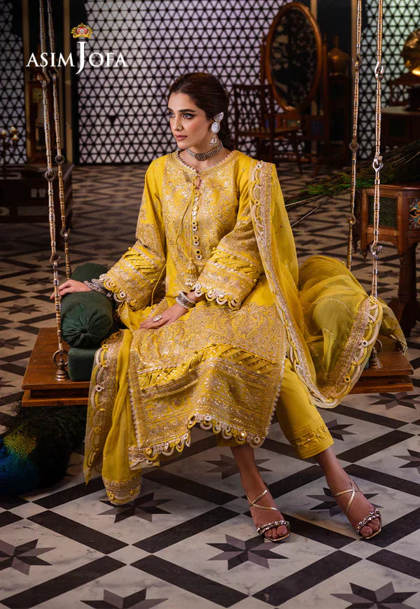 Asim Jofa | Fasana e Ishq Eid Luxury Lawn | AJFI-29 - by - Libasekhas UK - Registered Vendor of : Asim Jofa - 100% Original Designer Dresss