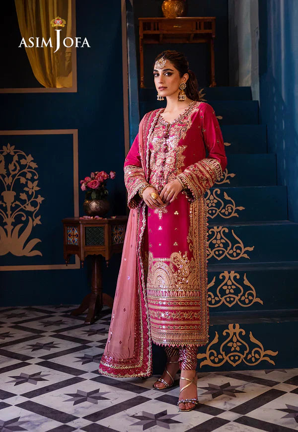 Asim Jofa | Fasana e Ishq Eid Luxury Lawn | AJFI-18 - by - Libasekhas UK - Registered Vendor of : Asim Jofa - 100% Original Designer Dresss