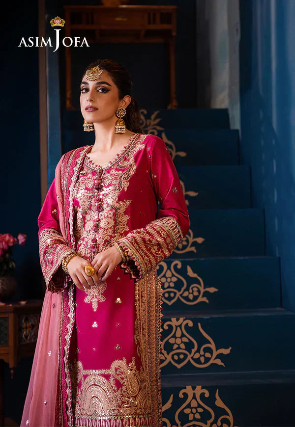 Asim Jofa | Fasana e Ishq Eid Luxury Lawn | AJFI-18 - by - Libasekhas UK - Registered Vendor of : Asim Jofa - 100% Original Designer Dresss