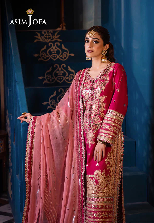 Asim Jofa | Fasana e Ishq Eid Luxury Lawn | AJFI-18 - by - Libasekhas UK - Registered Vendor of : Asim Jofa - 100% Original Designer Dresss