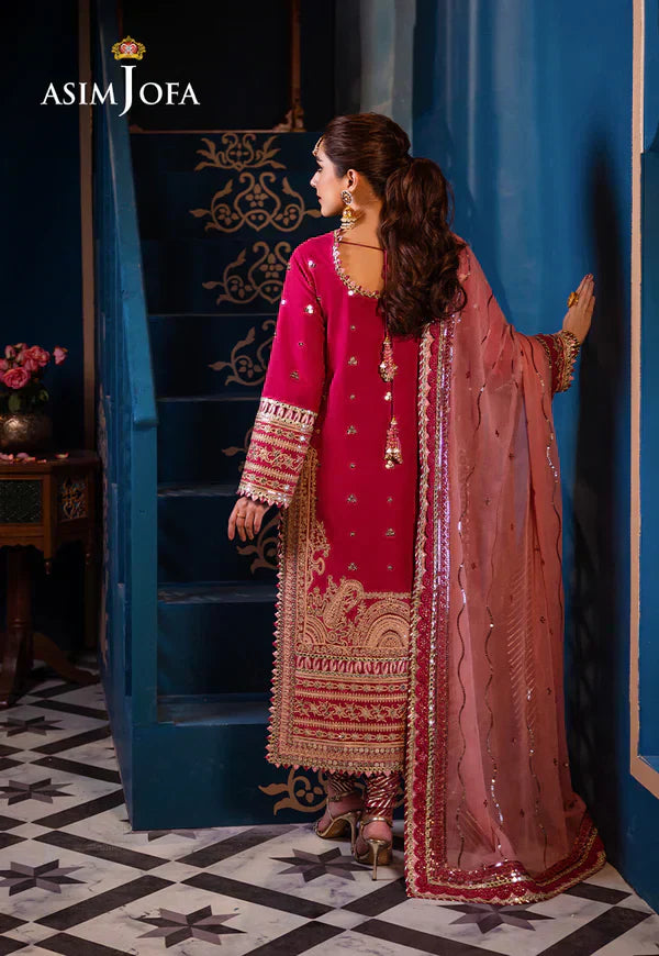 Asim Jofa | Fasana e Ishq Eid Luxury Lawn | AJFI-18 - by - Libasekhas UK - Registered Vendor of : Asim Jofa - 100% Original Designer Dresss
