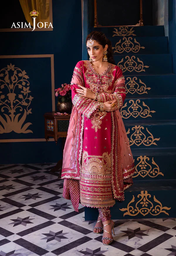 Asim Jofa | Fasana e Ishq Eid Luxury Lawn | AJFI-18 - by - Libasekhas UK - Registered Vendor of : Asim Jofa - 100% Original Designer Dresss