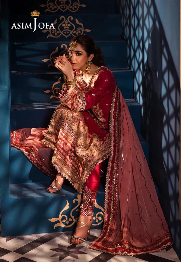 Asim Jofa | Fasana e Ishq Eid Luxury Lawn | AJFI-18 - by - Libasekhas UK - Registered Vendor of : Asim Jofa - 100% Original Designer Dresss