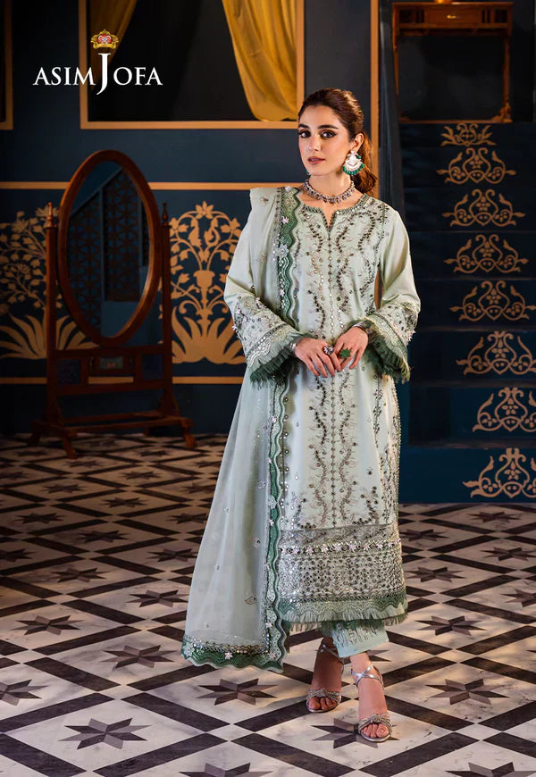 Asim Jofa | Fasana e Ishq Eid Luxury Lawn | AJFI-17 - by - Libasekhas UK - Registered Vendor of : Asim Jofa - 100% Original Designer Dresss
