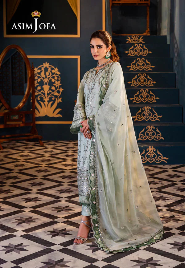 Asim Jofa | Fasana e Ishq Eid Luxury Lawn | AJFI-17 - by - Libasekhas UK - Registered Vendor of : Asim Jofa - 100% Original Designer Dresss