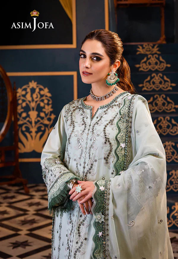 Asim Jofa | Fasana e Ishq Eid Luxury Lawn | AJFI-17 - by - Libasekhas UK - Registered Vendor of : Asim Jofa - 100% Original Designer Dresss