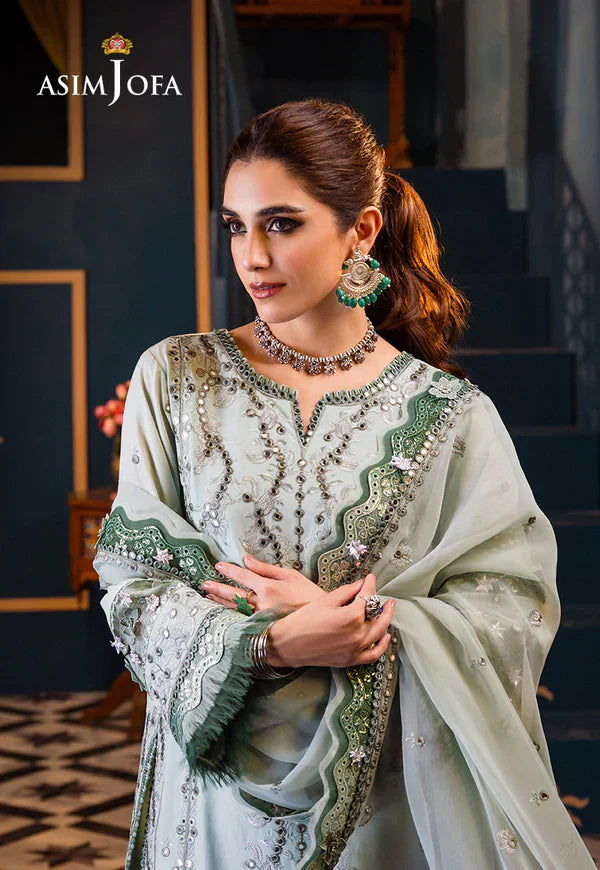 Asim Jofa | Fasana e Ishq Eid Luxury Lawn | AJFI-17 - by - Libasekhas UK - Registered Vendor of : Asim Jofa - 100% Original Designer Dresss