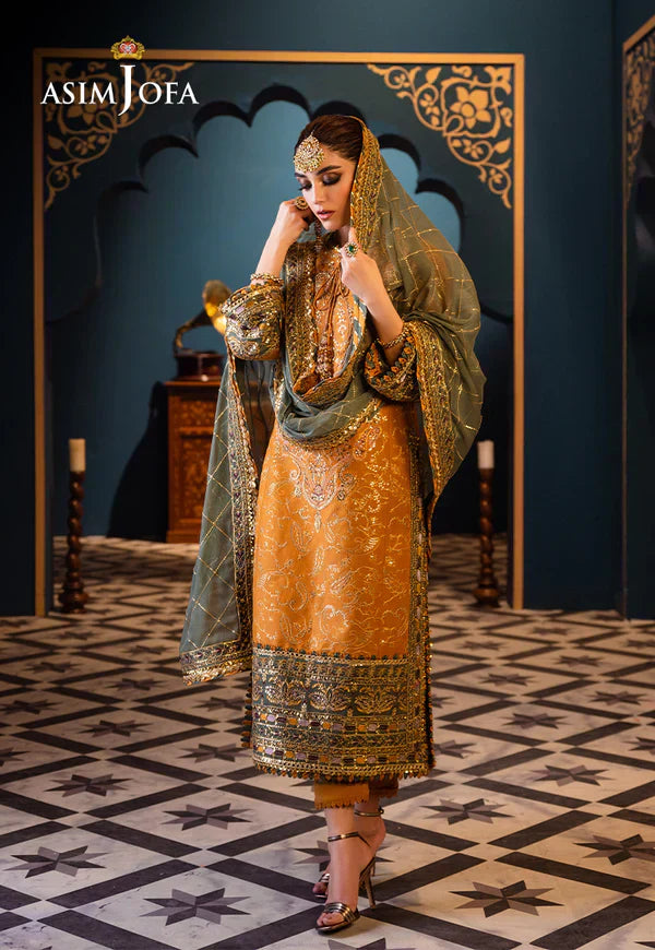 Asim Jofa | Fasana e Ishq Eid Luxury Lawn | AJFI-26 - by - Libasekhas UK - Registered Vendor of : Asim Jofa - 100% Original Designer Dresss