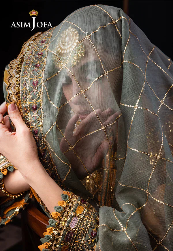 Asim Jofa | Fasana e Ishq Eid Luxury Lawn | AJFI-26 - by - Libasekhas UK - Registered Vendor of : Asim Jofa - 100% Original Designer Dresss
