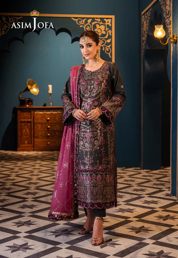 Asim Jofa | Fasana e Ishq Eid Luxury Lawn | AJFI-23 - by - Libasekhas UK - Registered Vendor of : Asim Jofa - 100% Original Designer Dresss